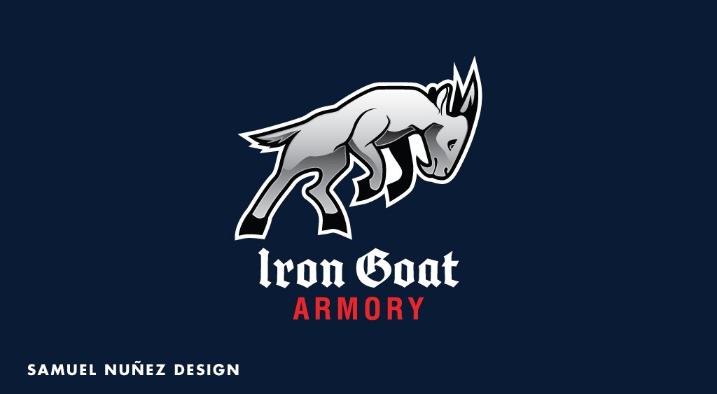 Iron Goat Armory logo design